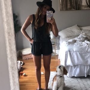 Dark Gray Romper
